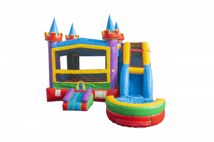 Rainbow Castle Wet/Dry Bounce and Slide - Ontario Inflatables and Event  Rentals Mississauga ON