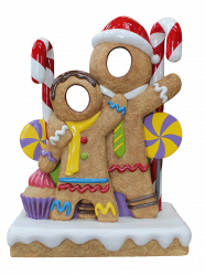 2 Person Gingerbread Photo Prop