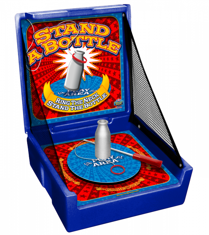 Stand A Bottle Carnival Game