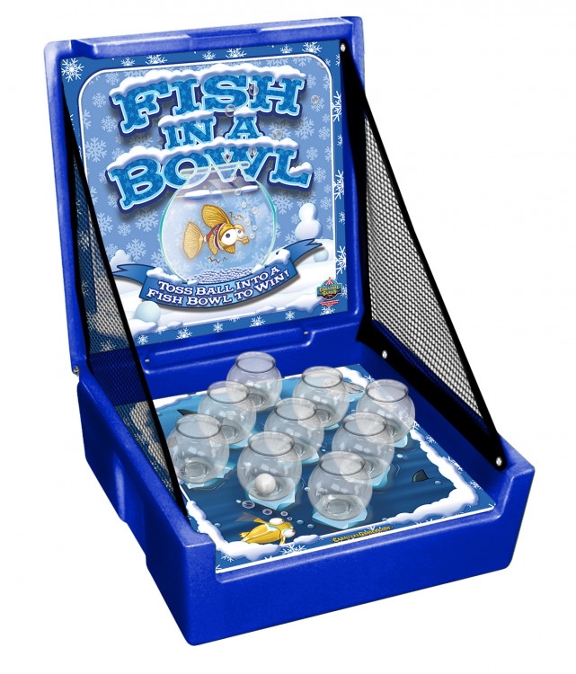 Winter Themed Fish in a Bowl Carnival Game