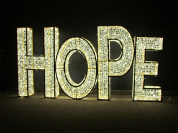 3D Hope Sign - Illumination