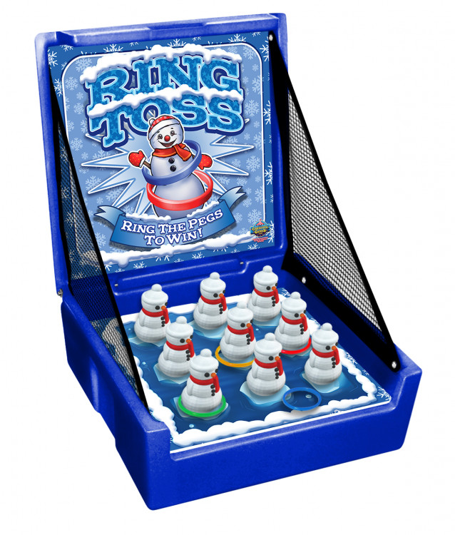 Winter Themed Snowman Ring Toss Carnival Game