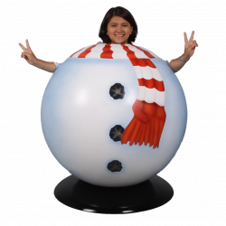 Snowman20Ball201 1732658149 Snowman Ball Photo Prop - Fiberglass