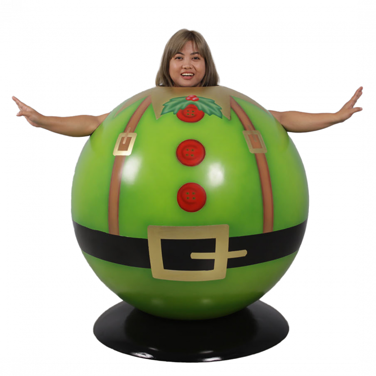 Elf Ball Photo Prop - Fiberglass